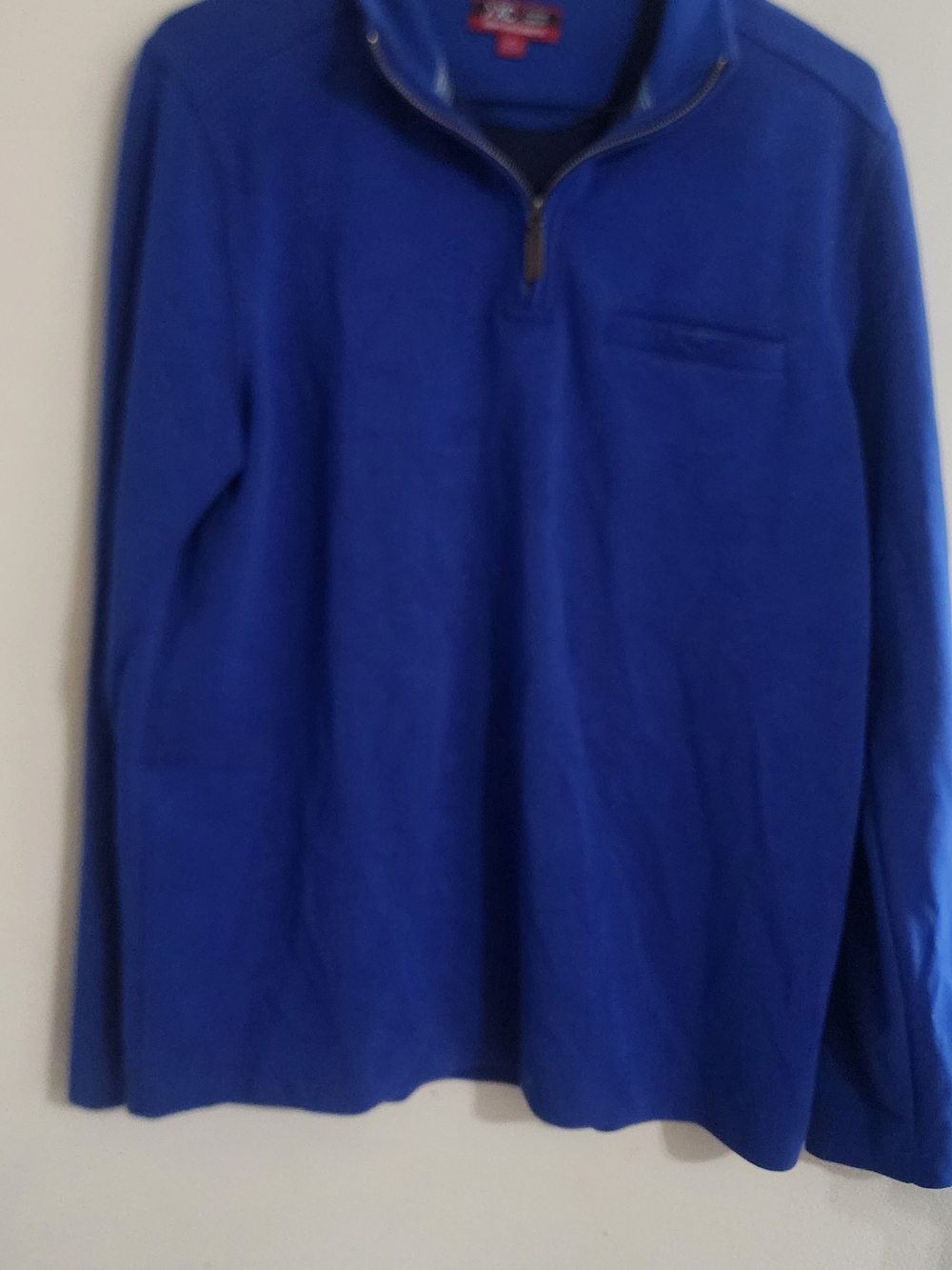 Johnston & Murphy XC4 Royal Blue 1/4 Zip Pullover Sweatshirt Size M